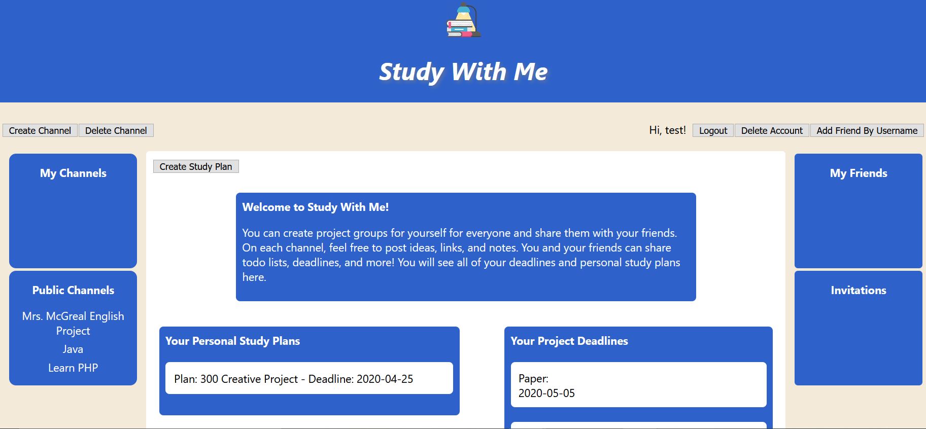 study with me project